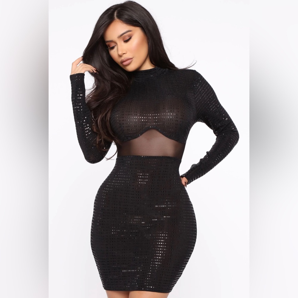 Metallic Mini Dress